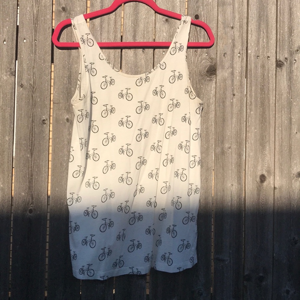 Bicycle print tank top